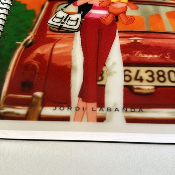 Artist Jordi LaBanda 3D front Spiral Notebook lined paper CUTE! - Picture 3 of 3